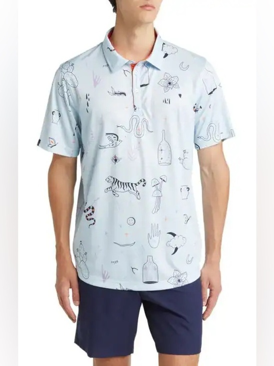 Swannies Golf Other - Swannies | Brock Doodle Print Golf Polo Shirt | Size XL